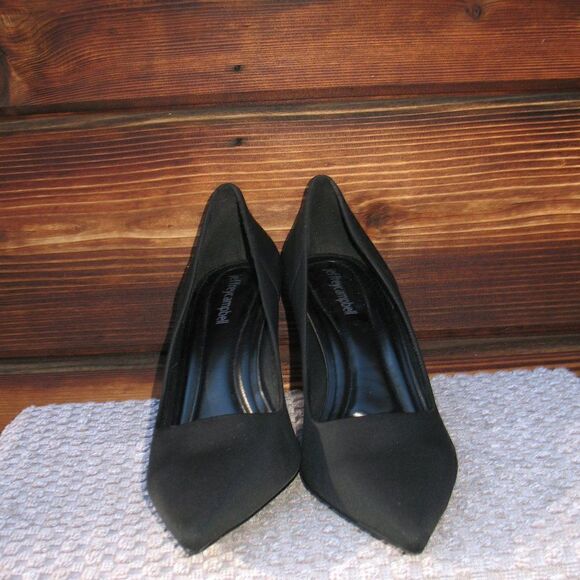 Jeffrey Campbell Womens 9 Black Pointed Toe Classic Pumps Heels Shoes - Picture 4 of 9
